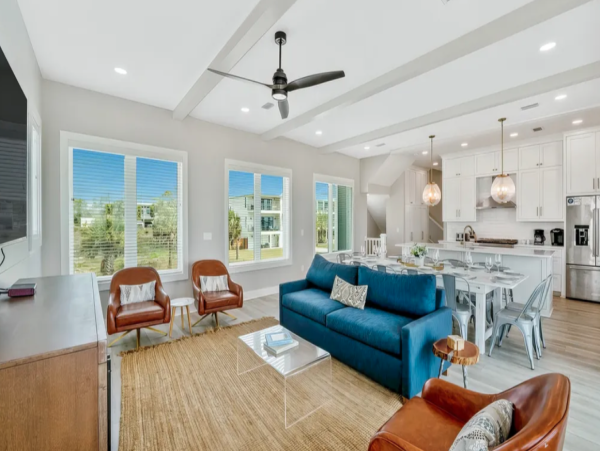 Luxurious Port St. Joe Beach Rental Six Bedroom Home with Pool & Beach Access
